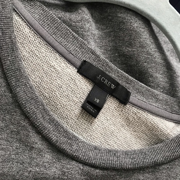 JCrew Ruffle Gray Sweater - Picture 5 of 6